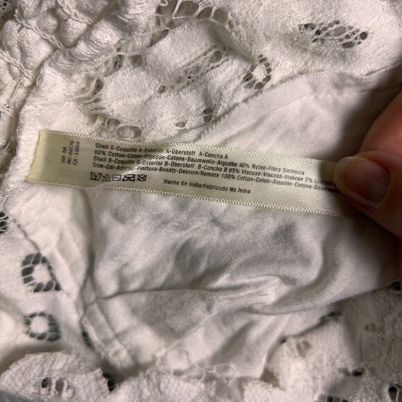 Free People Lace Bralette Womens XS Black Criss Cross Back Boho Feminine Dainty - Picture 6 of 6